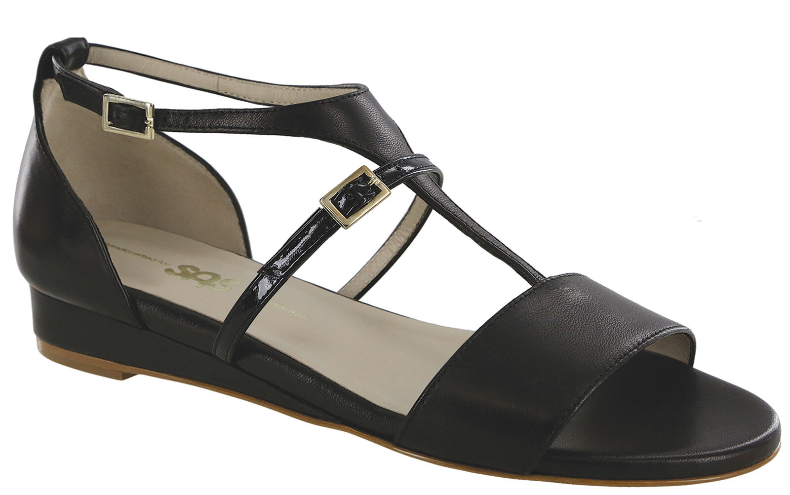 T strap hotsell wedge heels