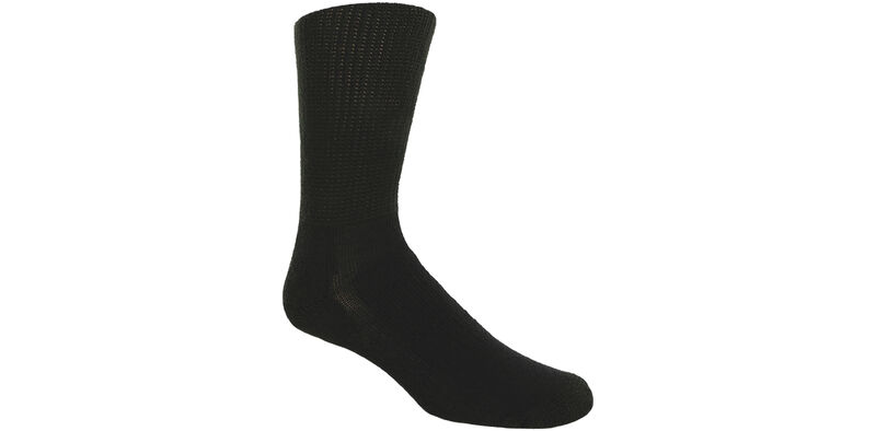 Thorlo Crew Large Black Socks Model View