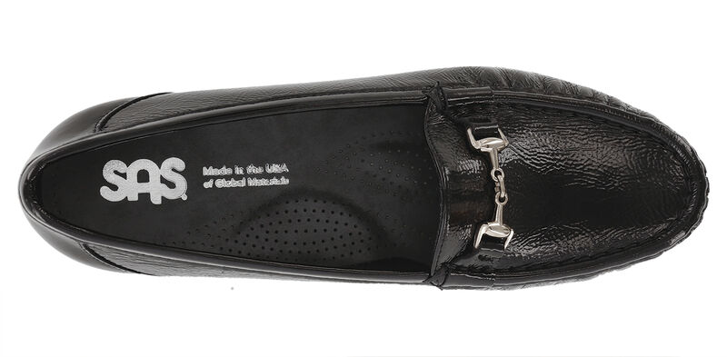 Metro Slip On Loafer, Black Patent, large