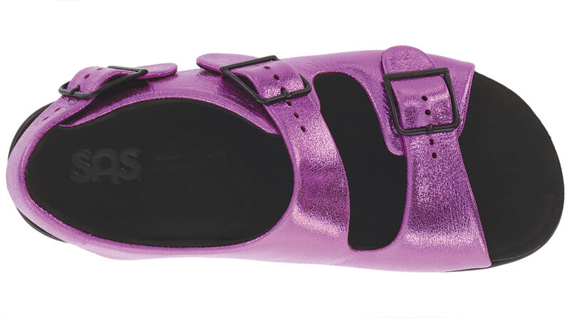 Relaxed LTD Heel Strap Sandal Pink Sparkle Top View