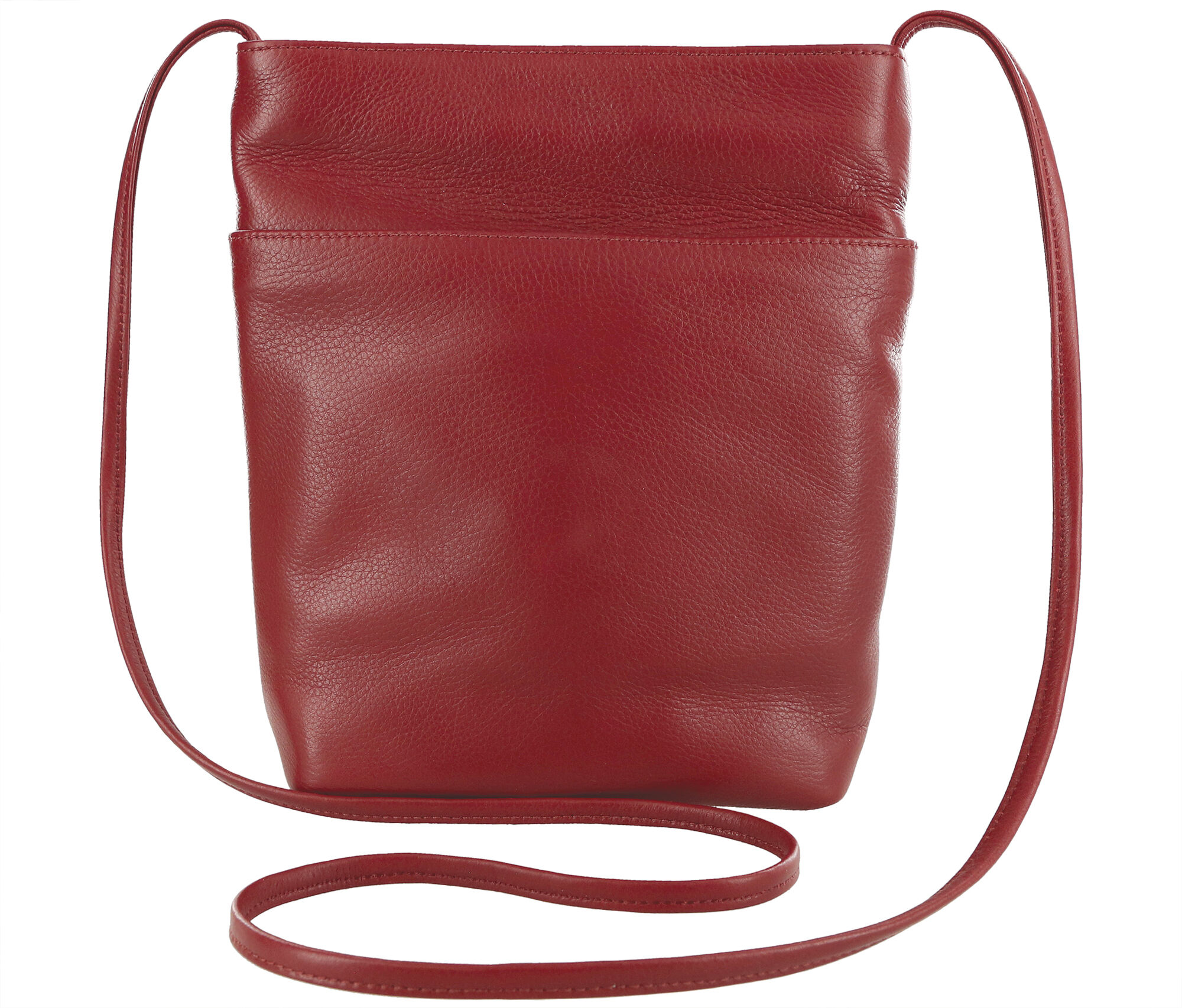 Red leather best sale crossbody handbags