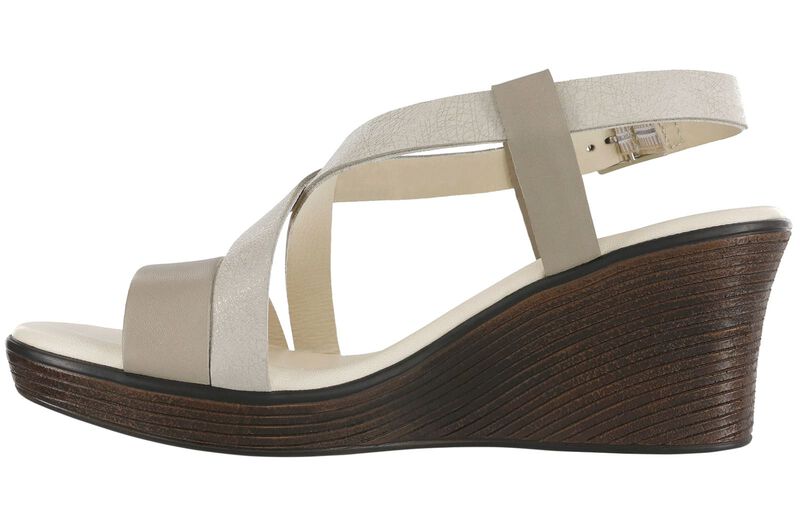 Delight Cross Strap Wedge Sandal - Linen Web, Linen Web, large