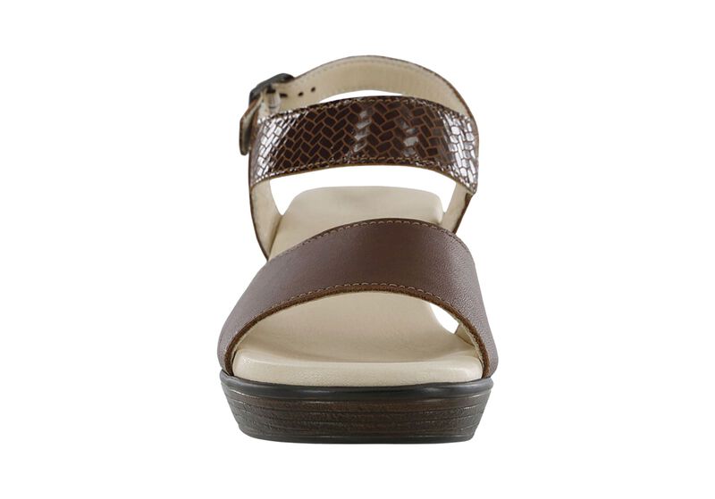 Heather Quarter Strap Wedge Sandal - Henna Weave, , large
