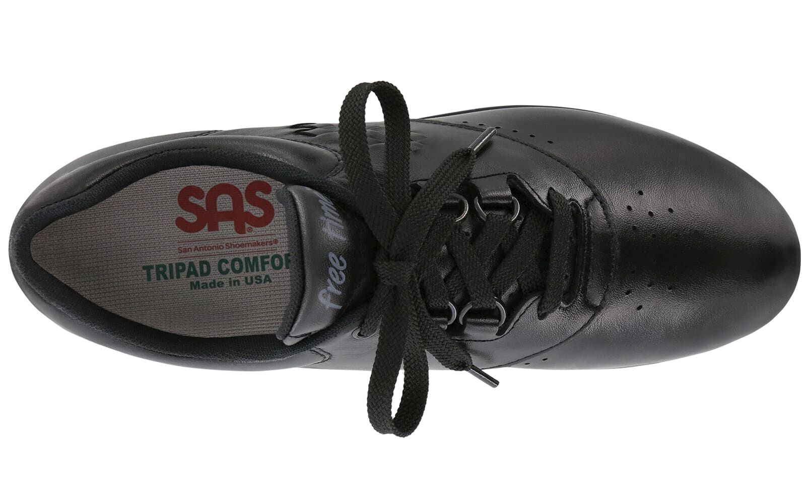 SAS Free Time Black Womens Shoes 8.5 Medium FREE SHIPPING Brand New In Box Save 