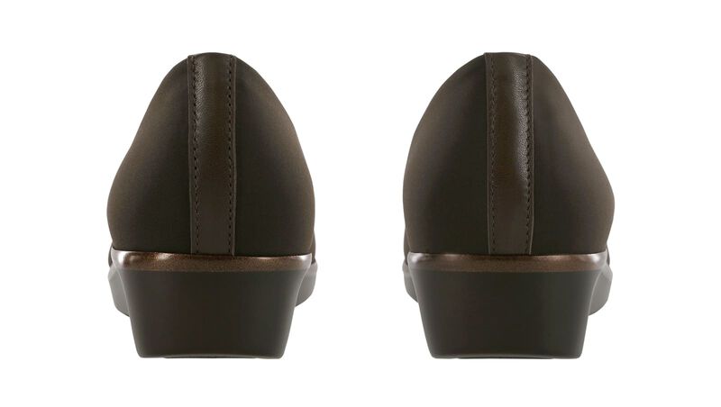 Bliss Slip On Wedge, Brown, large