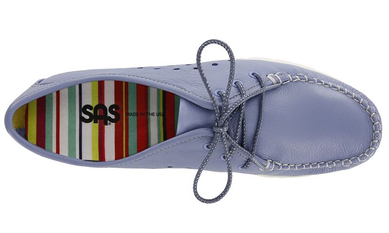 Breezy Lace Up Moc - Periwinkle, , large
