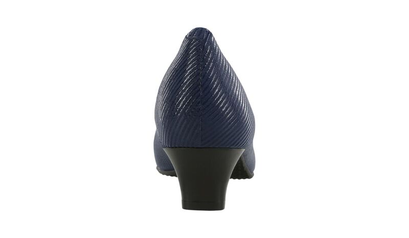 Elaine Navy Stripe Right Rear View