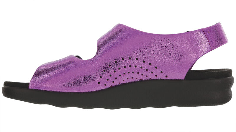 Relaxed LTD Heel Strap Sandal Pink Sparkle Left View