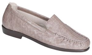 Joy Slip On Loafer -  Taupe Croc