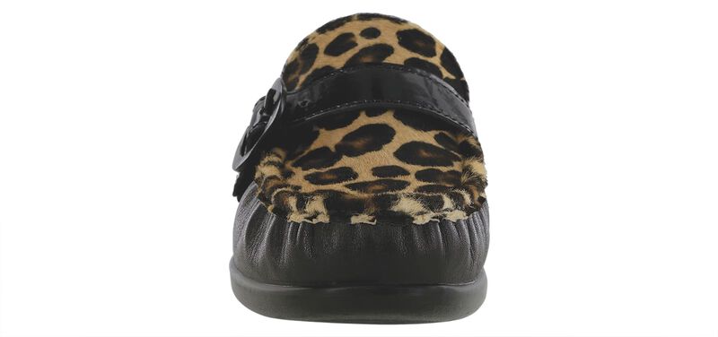 Lara Black Leopard Right Front View