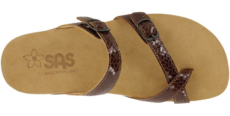 Shelly Toe Loop Slide Sandal - Weave Henna, Weave Henna, large