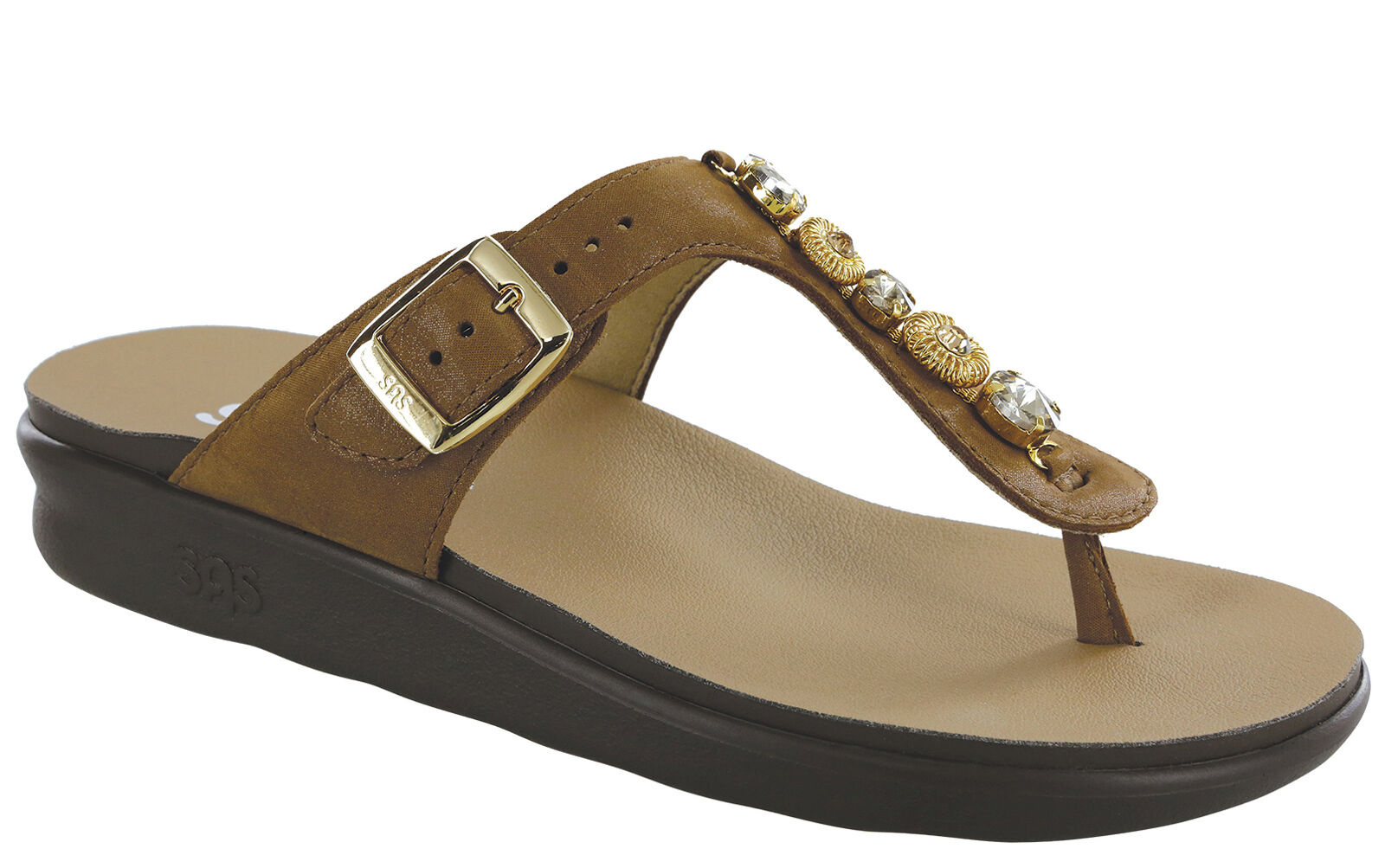 Dazzle T Strap Slide Sandal