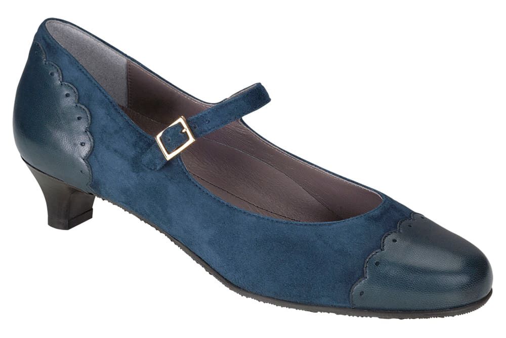 Womens navy blue clearance mary jane shoes
