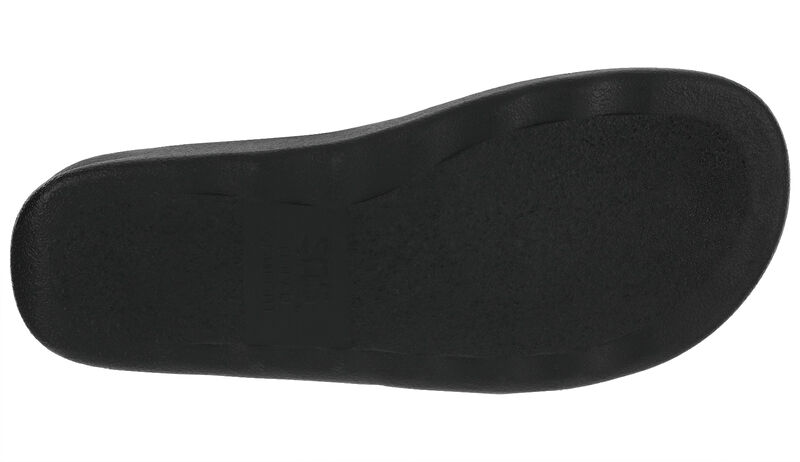 Relaxed Heel Strap Sandal, Black Larse, large