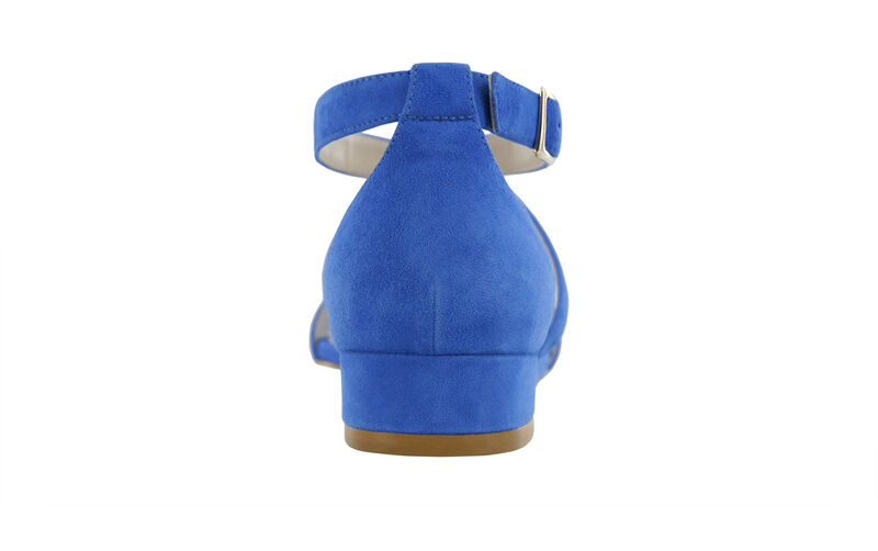Simone Suede Blue Right Rear View