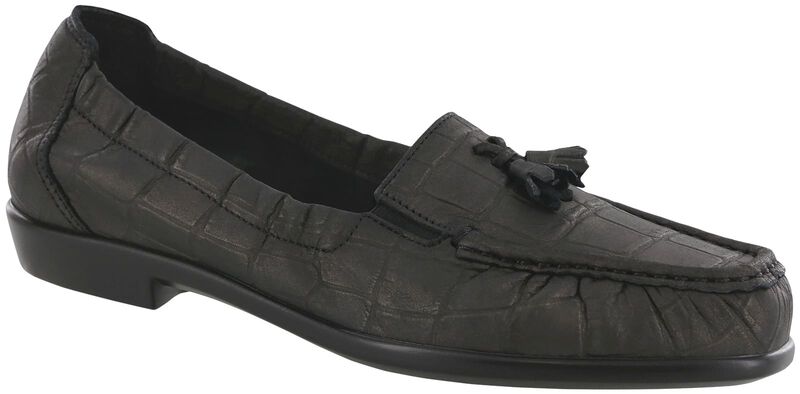 Hope Slip On Loafer - Black Croc, Black Croc, large