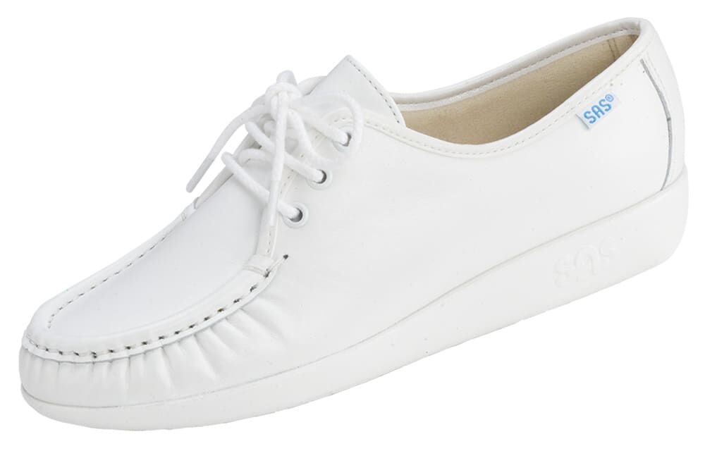 White sas shoes store