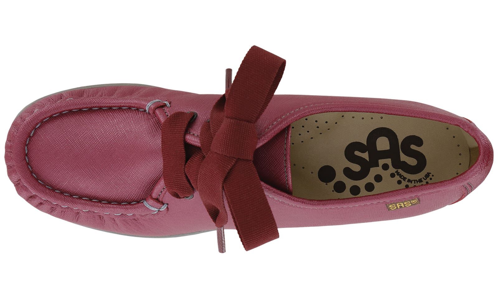 Bounce Lace Up Moc Cranberry | Last Chance | SAS Shoes