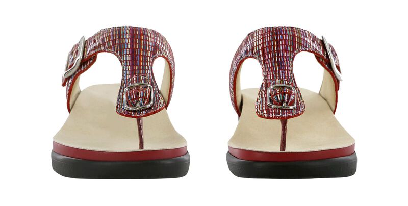 Sanibel T-Strap Slide Sandal - Rainbow Red, Rainbow Red, large