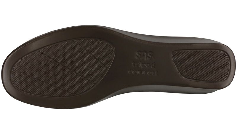 Bliss Slip On Wedge, Brown, large