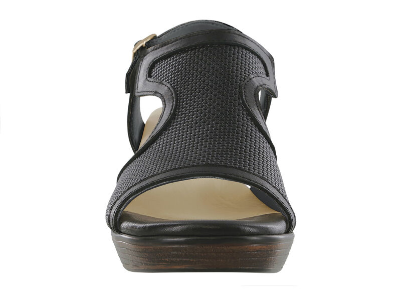 Rosa Woven Black Right Front View