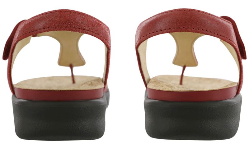 Marina T-Strap Sandal, Red, large