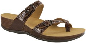 Shelly Toe Loop Slide Sandal - Weave Henna