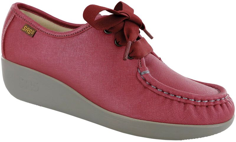 Bounce Lace Up Moc - Cranberry, , large