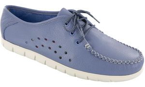 Breezy Lace Up Moc - Periwinkle