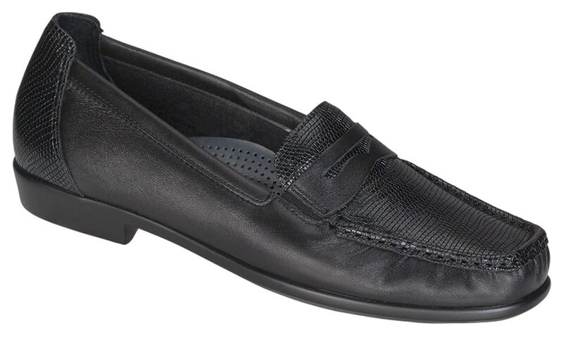 Penny J Slip On Loafer, Black, large