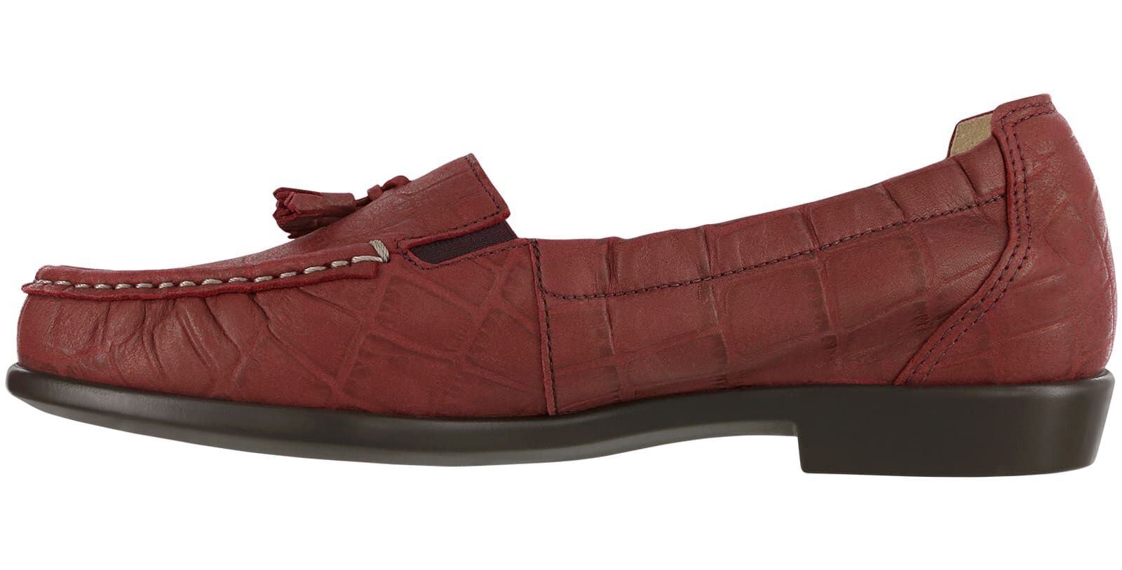 Hope Slip On Loafer SAS Shoes Red Croc