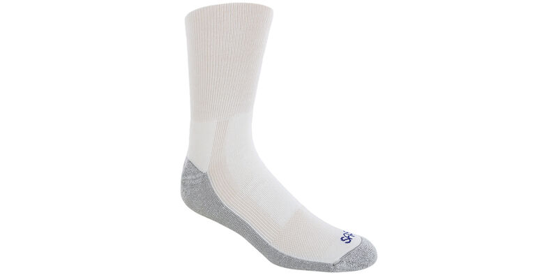 Unisex Crew X-Large White Socks Model View