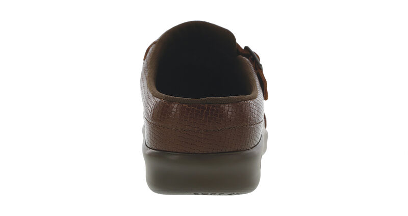 Clog Woven Brown Rear View