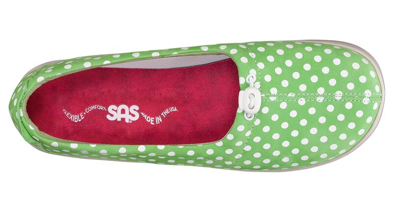 Funk Active Slip On Loafer, Verde Dot, large