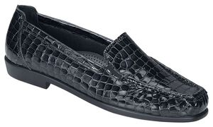 Joy Slip On Loafer - Black Croc