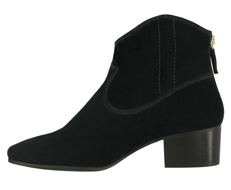Dylan Black Suede Left Side View