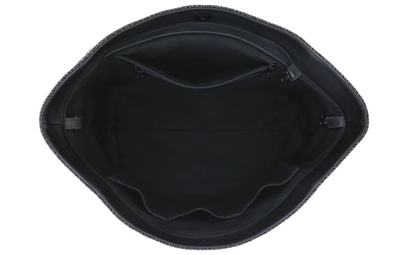 Faye DLX Tote Handbag, Asphalt / Jasper, large