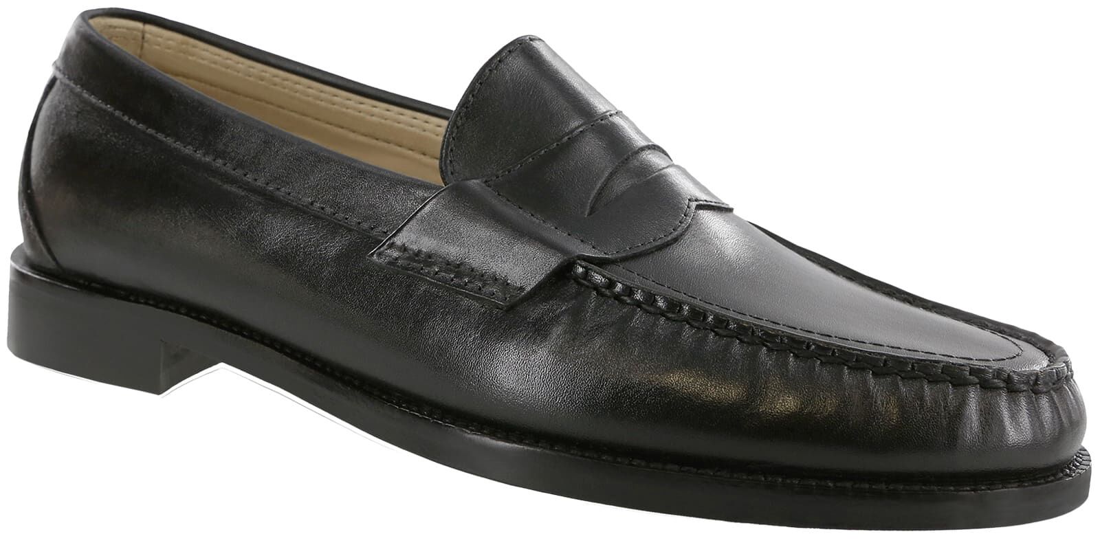 THE SEAN WOLF PENNY LOAFER - BLACK OFF WHITE – THEWOLF