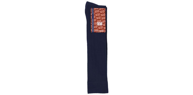 Mayo Ribbed Knee High Socks Medium Navy Package View