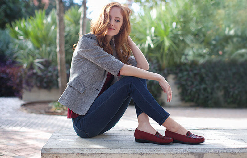 Red sas shoes discount