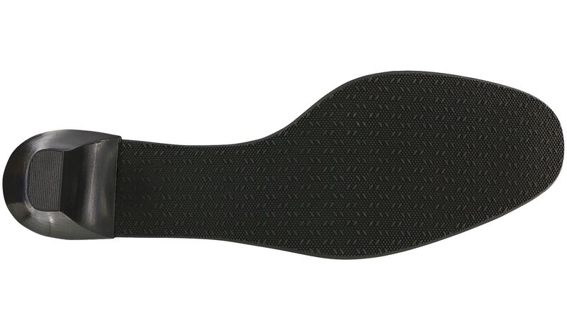 Elaine Navy Stripe Left Sole View