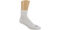 Diabetic QTR Crew Large White Socks Model View