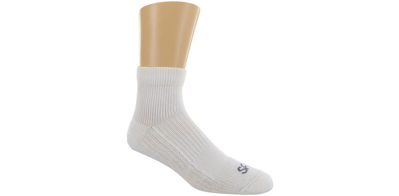 Diabetic QTR Crew Large Socks Model View