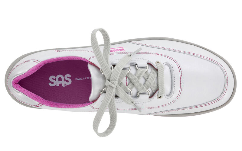 Sporty Bianco-Pink Left Top View