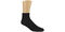 Mayo Ruffled Diamond Medium Black Socks Model View