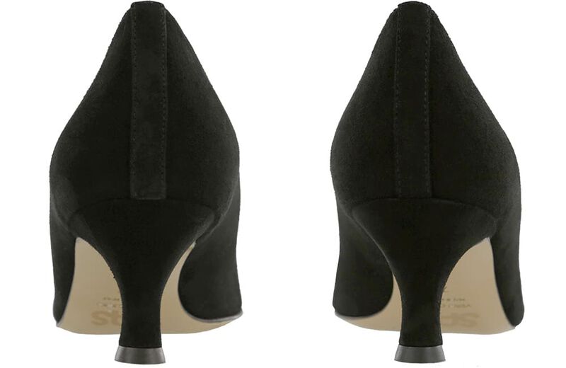 Moxie Black Suede Pair Rear View