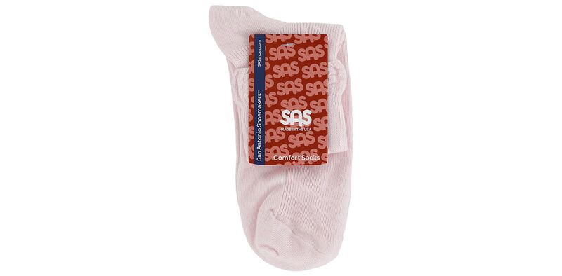 Mayo Ruffled Diamond Medium Pink Socks Front View