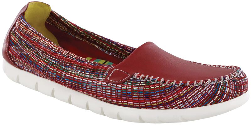 Sunny Slip On Loafer - Red/Rainbow, , large