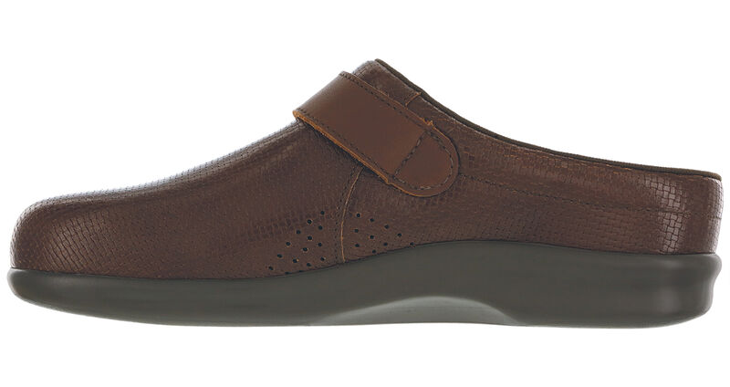 Clog Woven Brown Side View