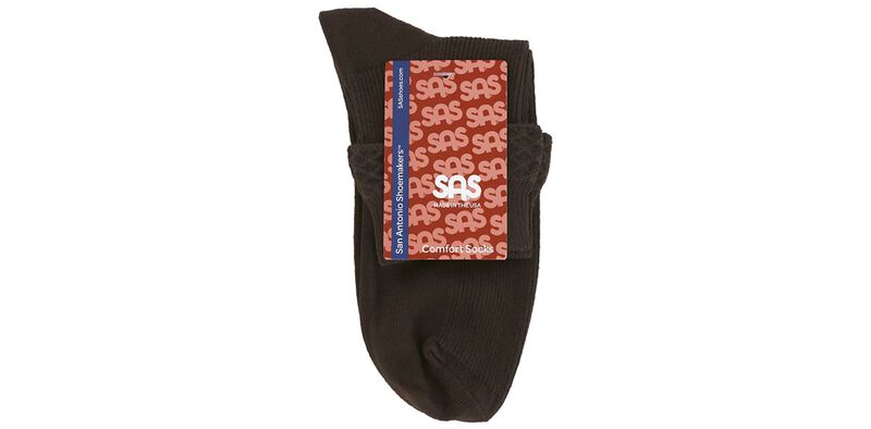 Mayo Ruffled Diamond Medium Brown Socks Front View